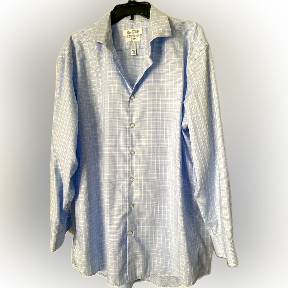 Men’s long sleeve shirt by Michael Strahan. X large. Blue